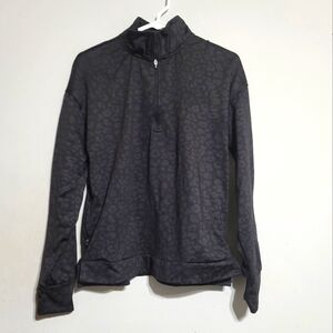 Avia Women’s Black Jacket Medium Black Half Zip Quarter Zip Workout Athletic‎ M